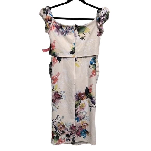 Little Mistress off the shoulder bodycon dress size 6 NWT - Picture 8 of 8